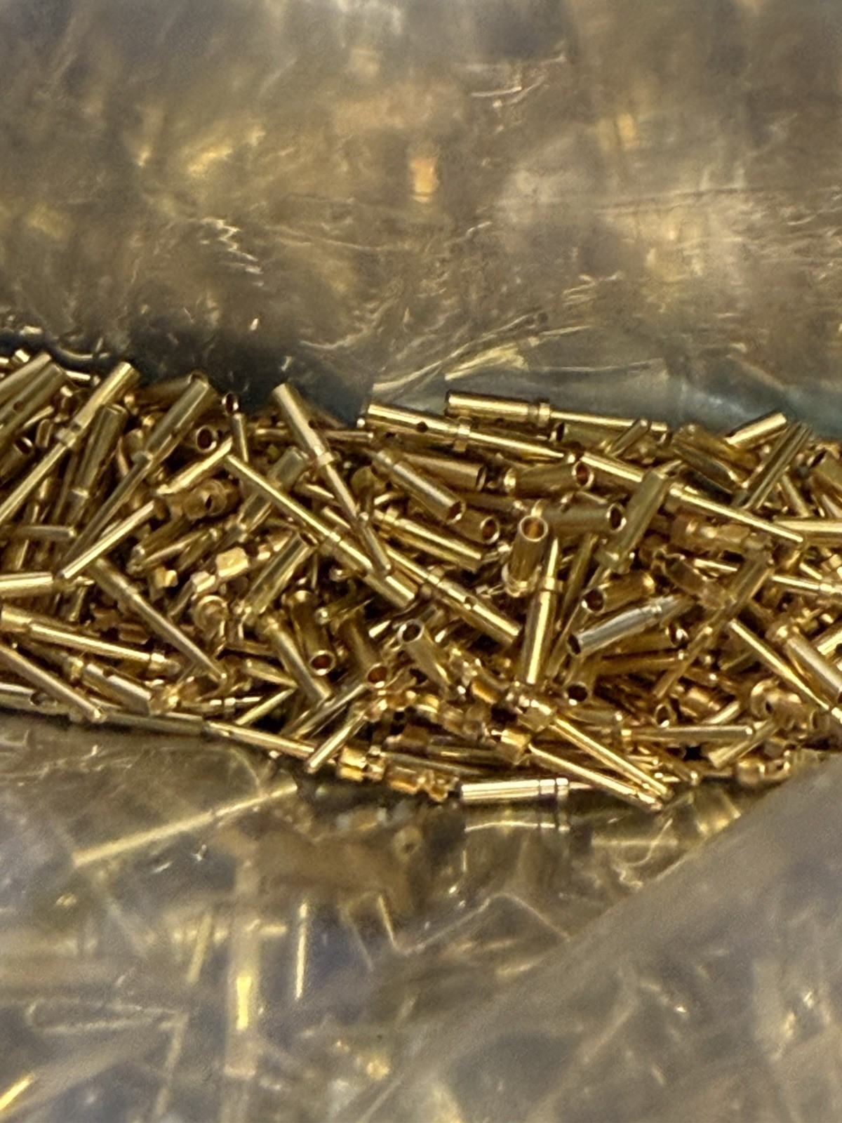 1100 Grams Of Gold-Plated Pin Contacts for Scrap Gold Recovery