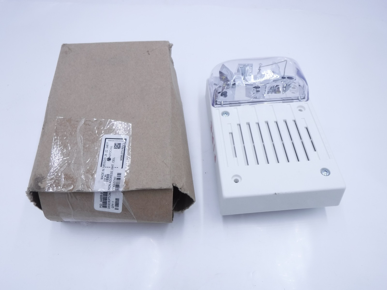 Autocall A4906-9130 White Ceiling Strobe Fire Alarm Signaling
