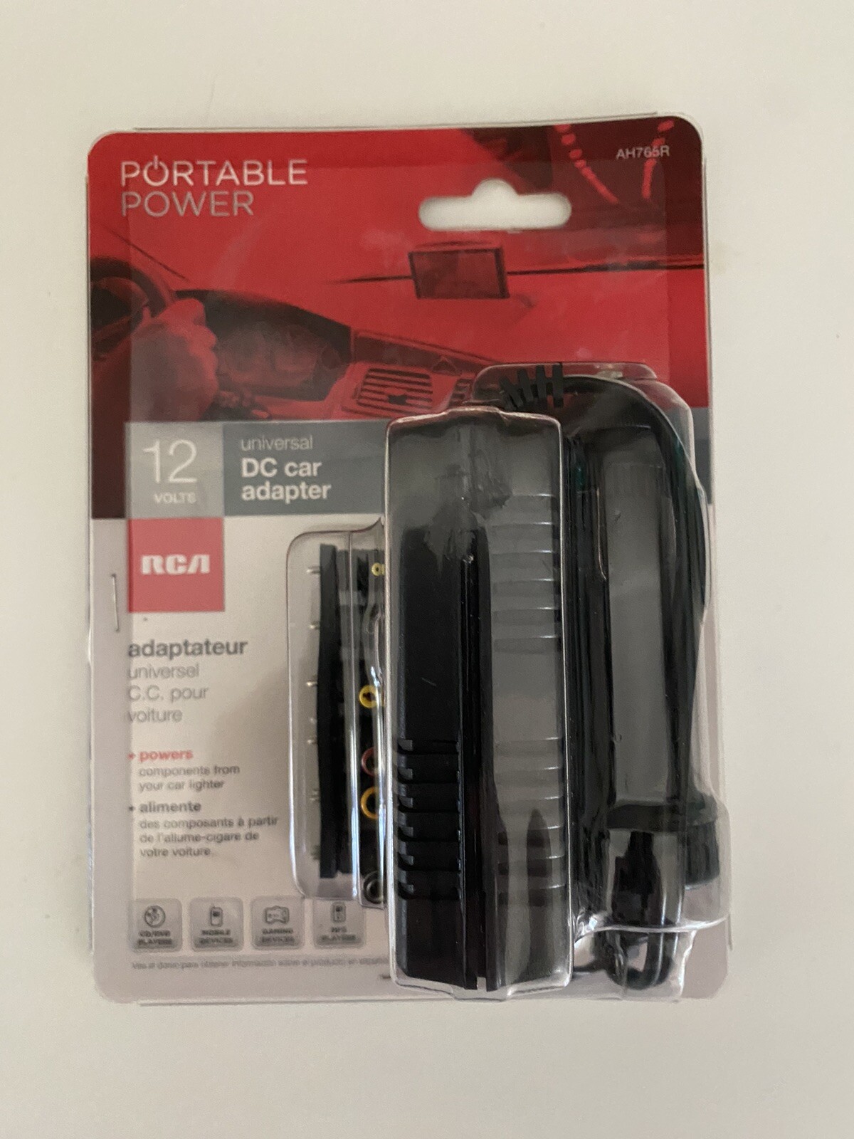 RCA Unversal DC Car Adapter Portable Power 12 volts-New