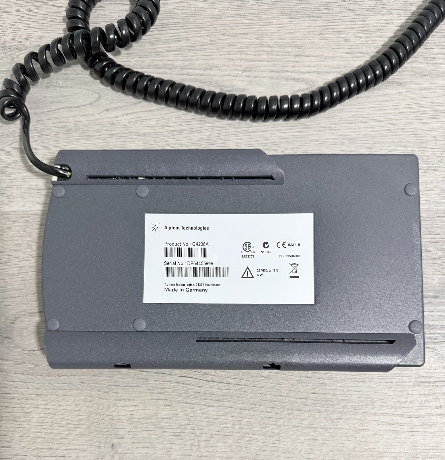 Agilent Technologies G4208A Lab Controller/Terminal w/ RJ45 Coiled Cable