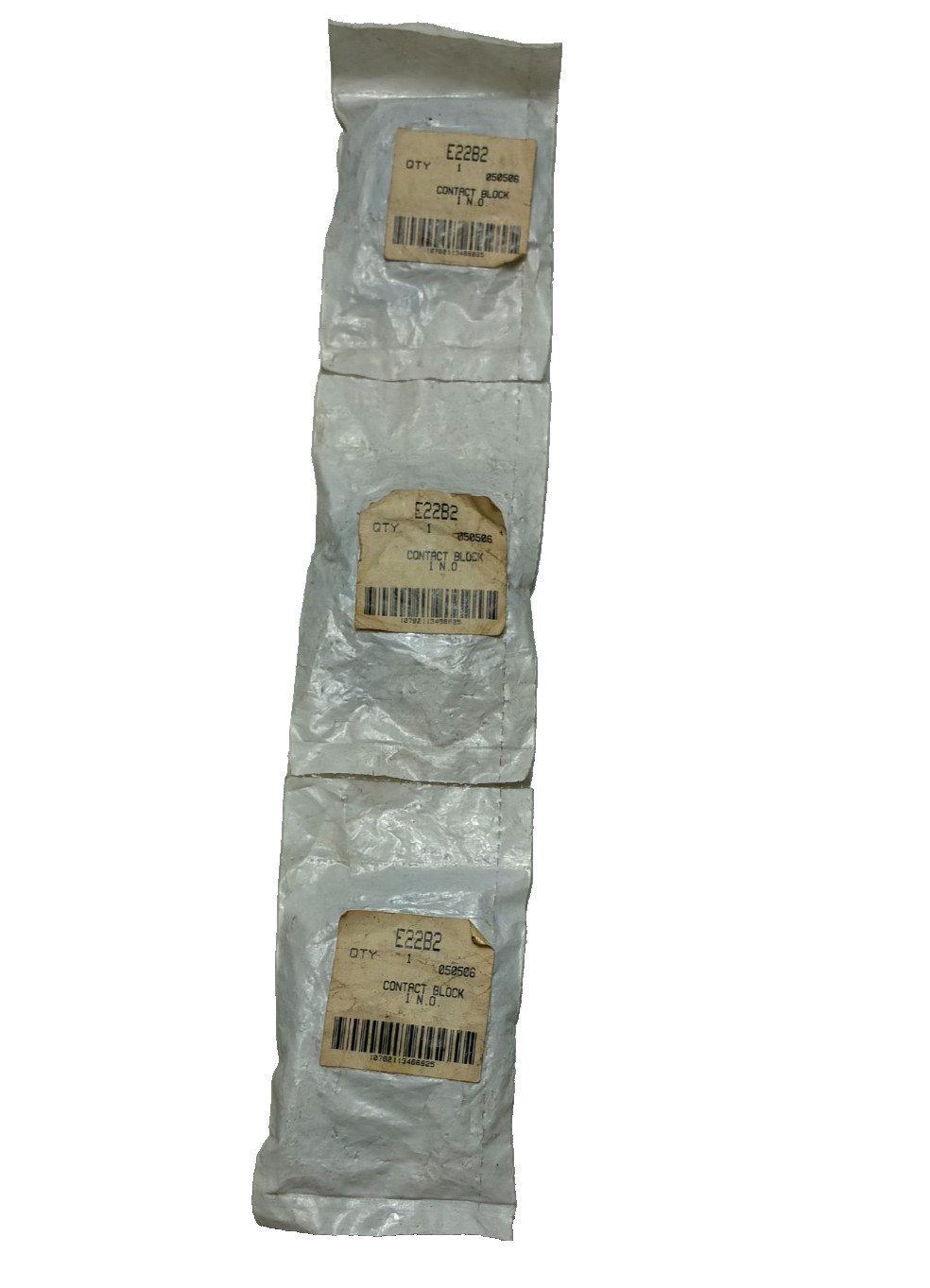 CUTLER-HAMMER E22B2 Contact Block Ser. A1 E22 Series 600VAC (Lot of 3)