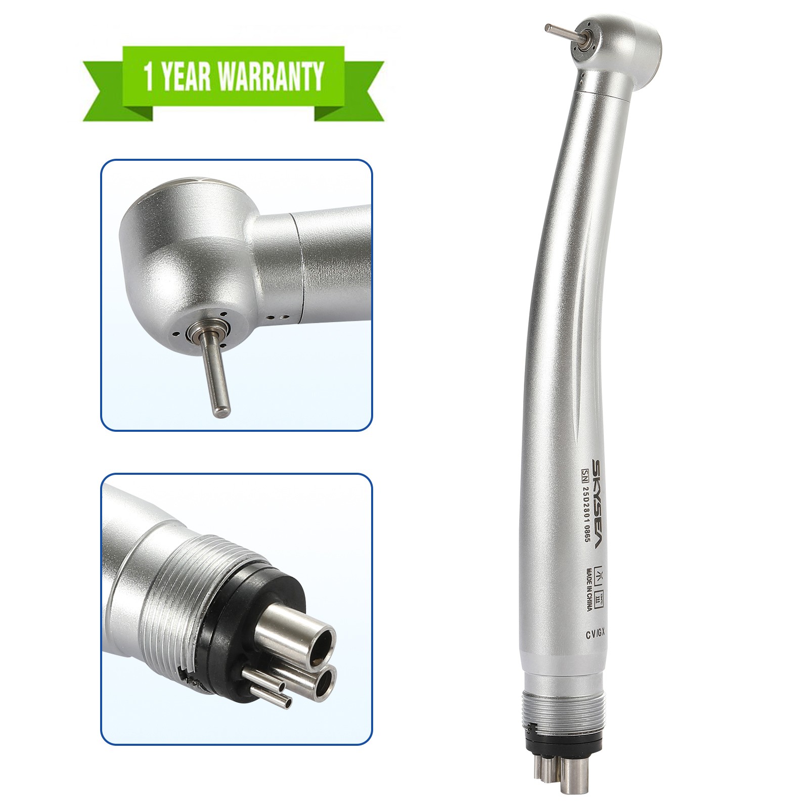 SANDENT High Speed Handpiece 4 Hole 2 Holes Push Button Turbine Y1BA4