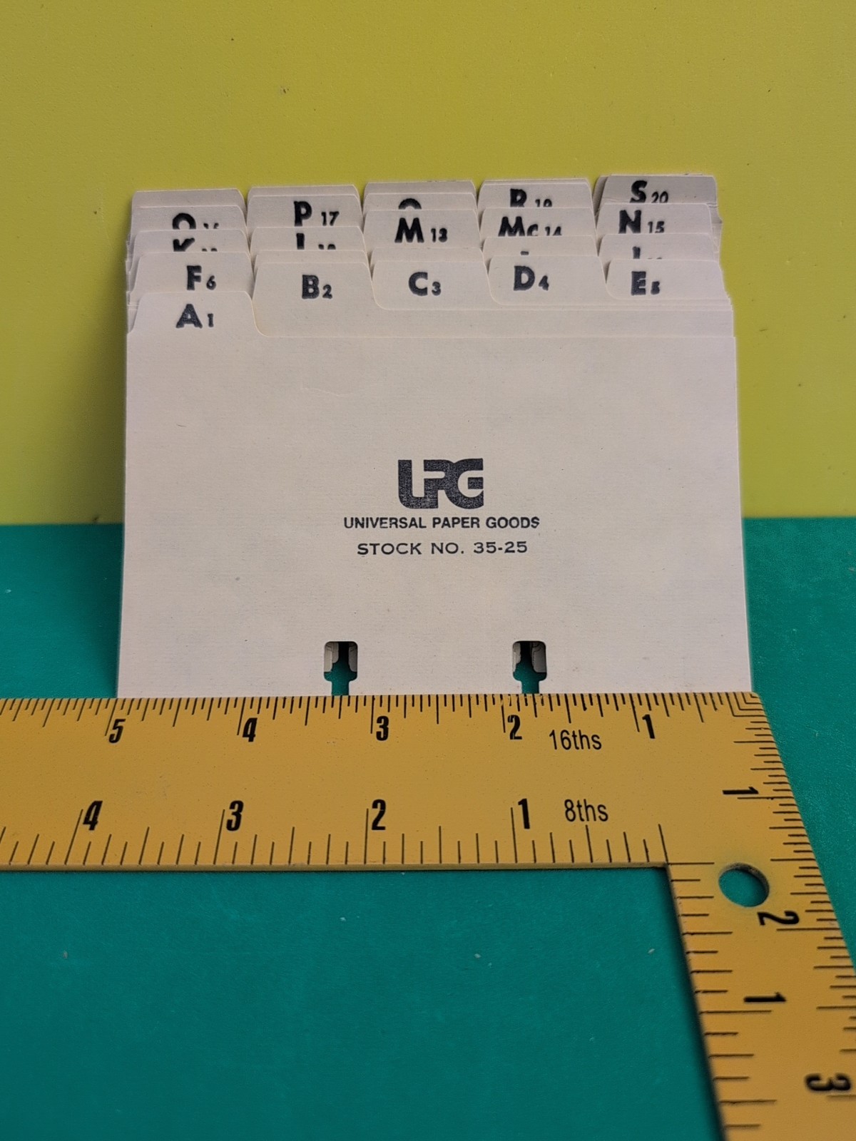 25 A-Z Rotary Index Cards for 3 x 5″ Rolodex Card File Manila New