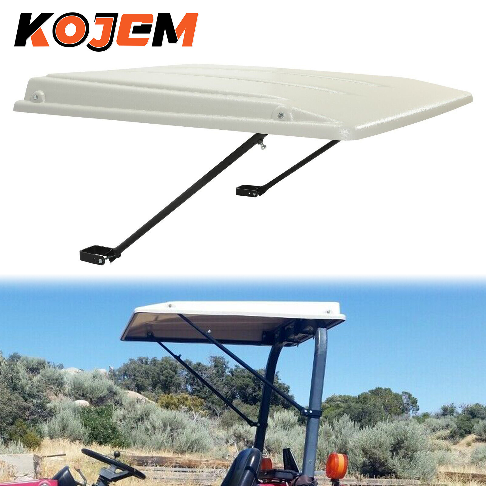 For John Deere Universal Tractor Lawn Mower Top Canopy 2″ x 2″ or 2″ x 3″ ROPS
