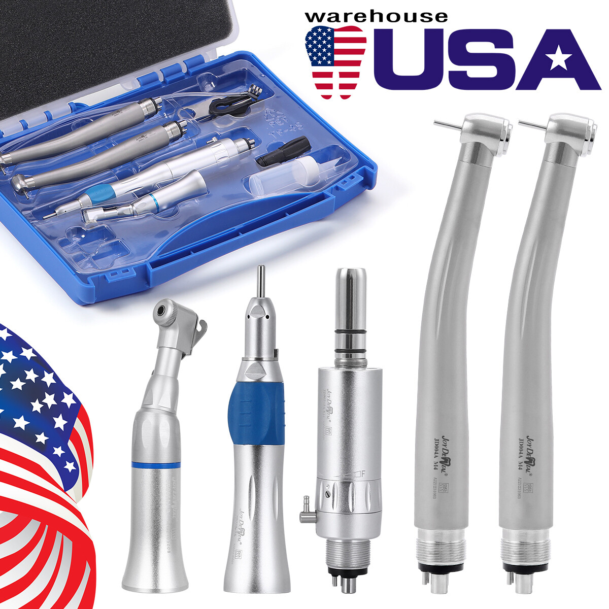 Dental Unidad de entrega portatil móvil compresor de aire succión/Handpiece 4H
