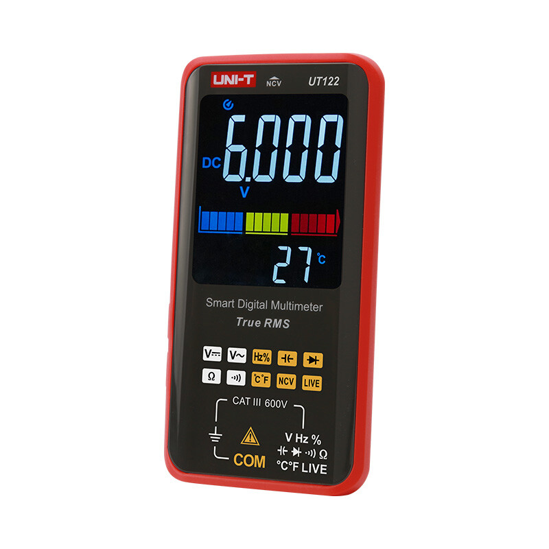 UNI-T UT122 Smart TRMS Multimeter NCV LIVE Dual Display Voltage Tester