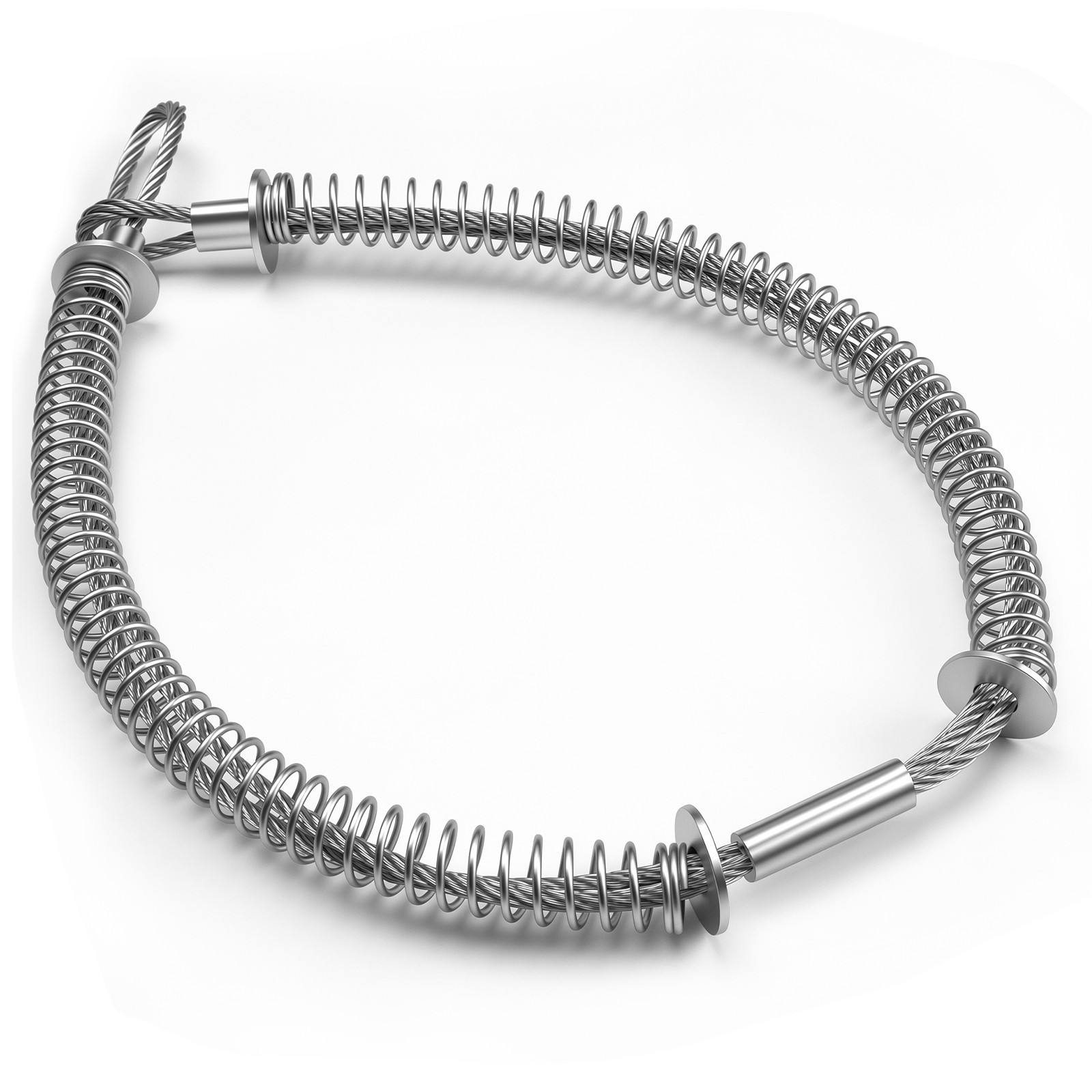 Explosion-Proof Hose Restraint – 20″ Anti-Whip Steel Cable for Pneumatic Lines