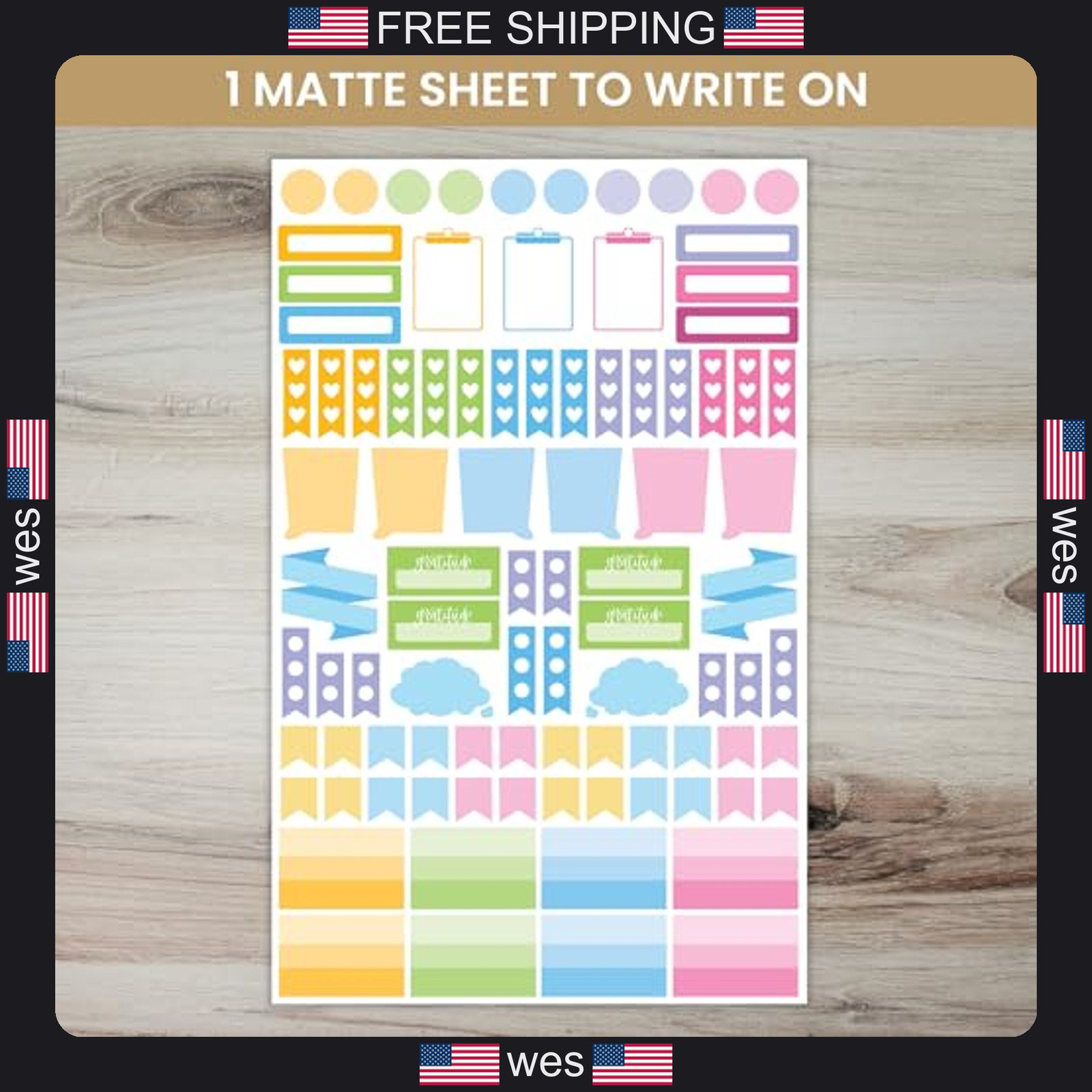 Bloom Daily Planners Newly Improved Classic Planner Sticker Sheets – Variety