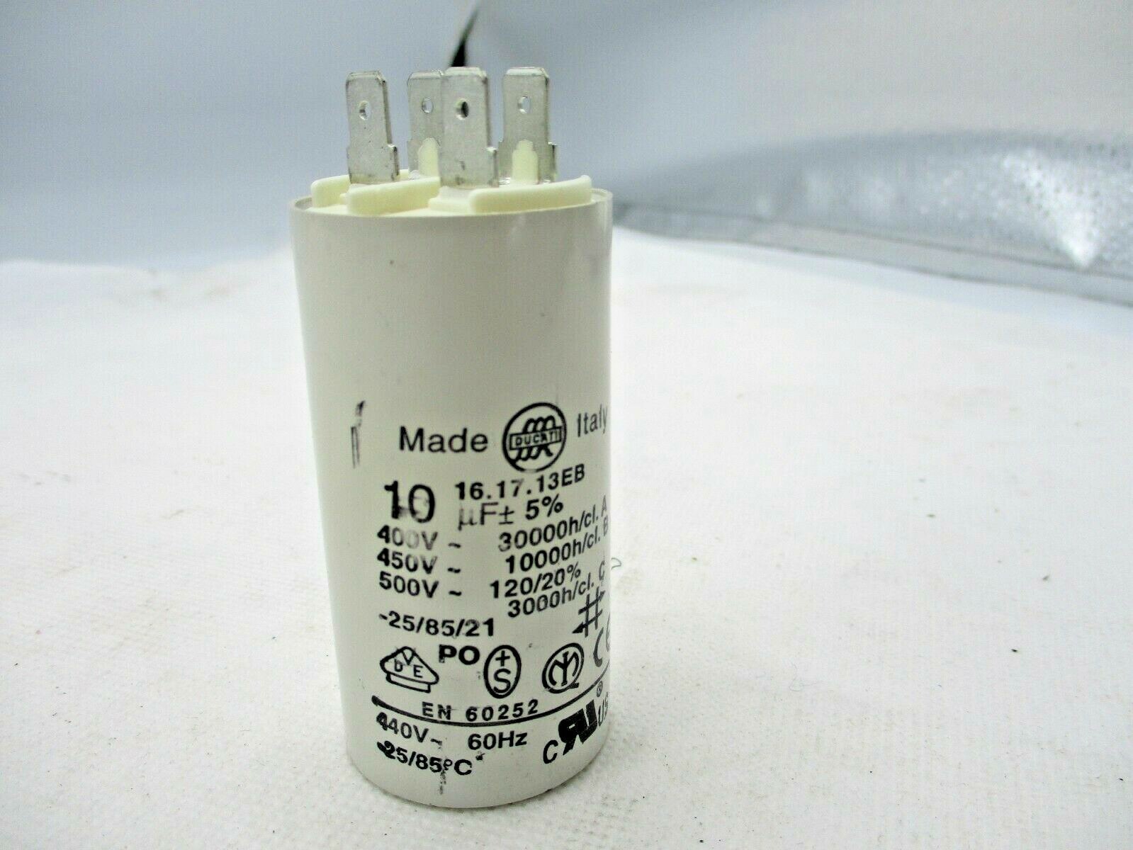 NEW DUCATI CAPACITOR 10uF 16.17.13EB EN 60252 440V