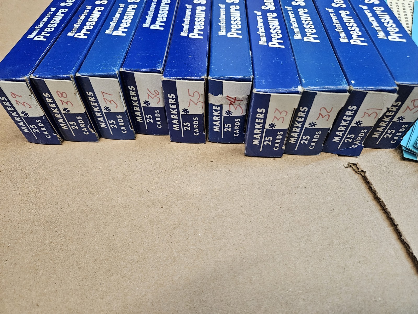 LEM #30 – 39 Numerical Legend Wire Marking Cards Qty 25 Per Pack-9 Packs – JF