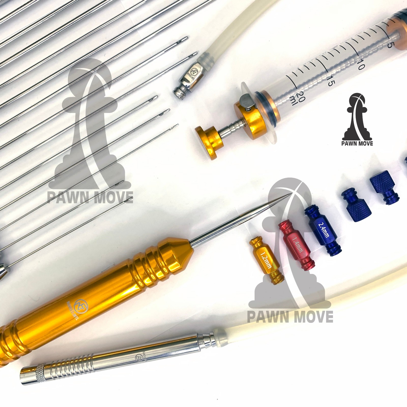 Facial Fat Grafting Cannula Set 27 Pieces Liposuction Fat Transfer Luer Lock Kit