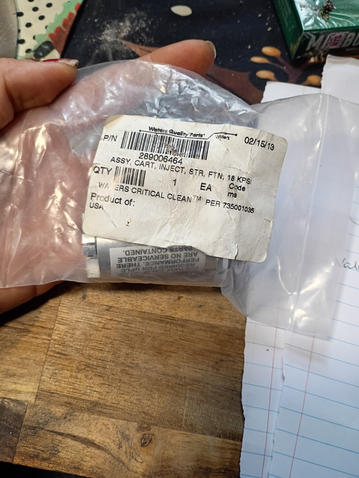 Waters 289006464 ACQUITY UPLC SM-FTN Injector Valve Cartridge Pod 18KPSI New NOS
