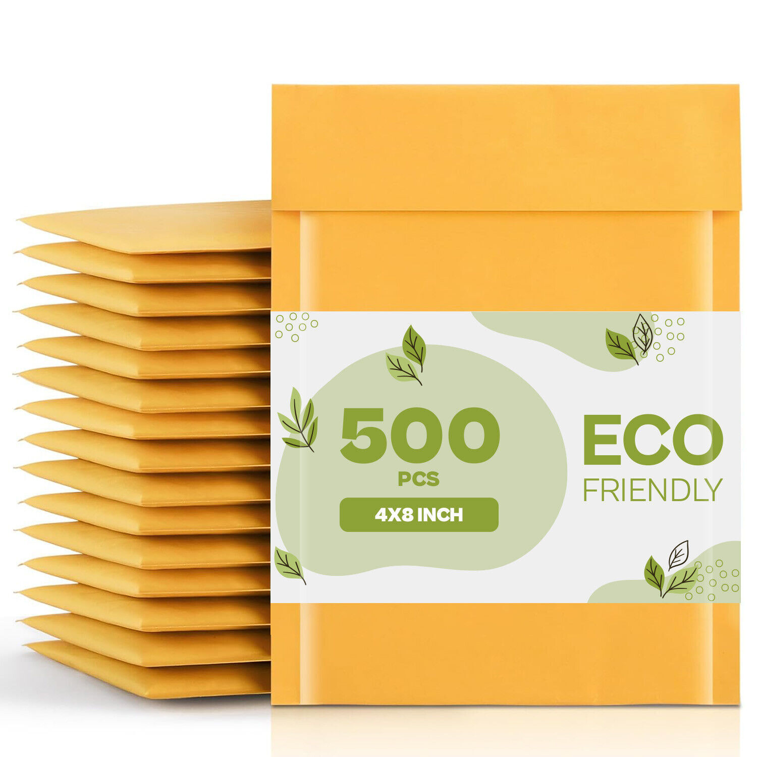 500 #000 4×8 Kraft Paper Bubble Padded Envelopes Mailers Shipping 4″ x 8″
