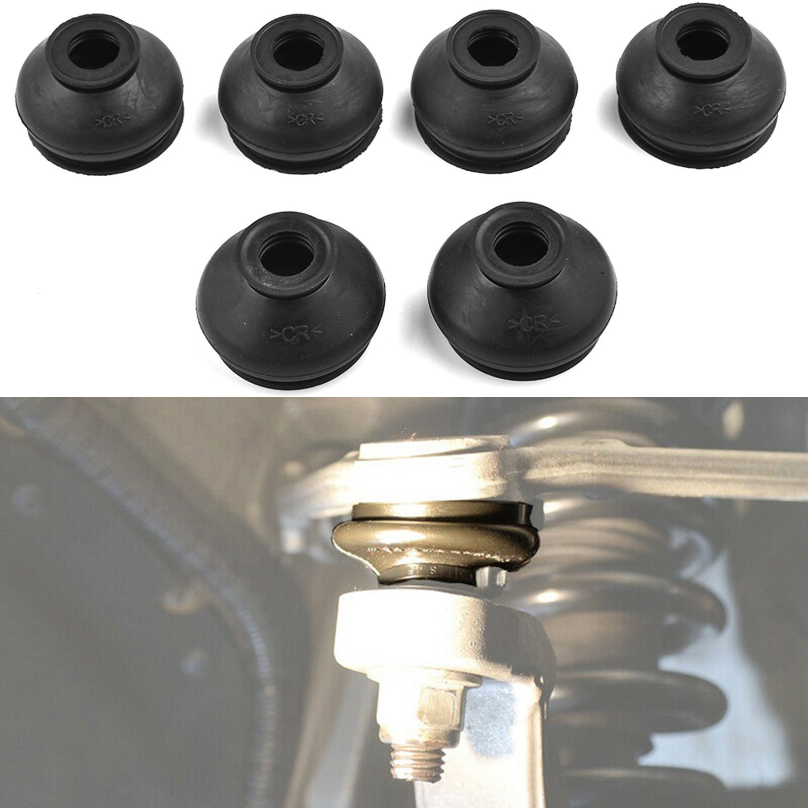 6xUNIVERSAL HQ Rubber Tie Rod End Ball Joint Dust Boots ,Dust Cover Boot Gaiters