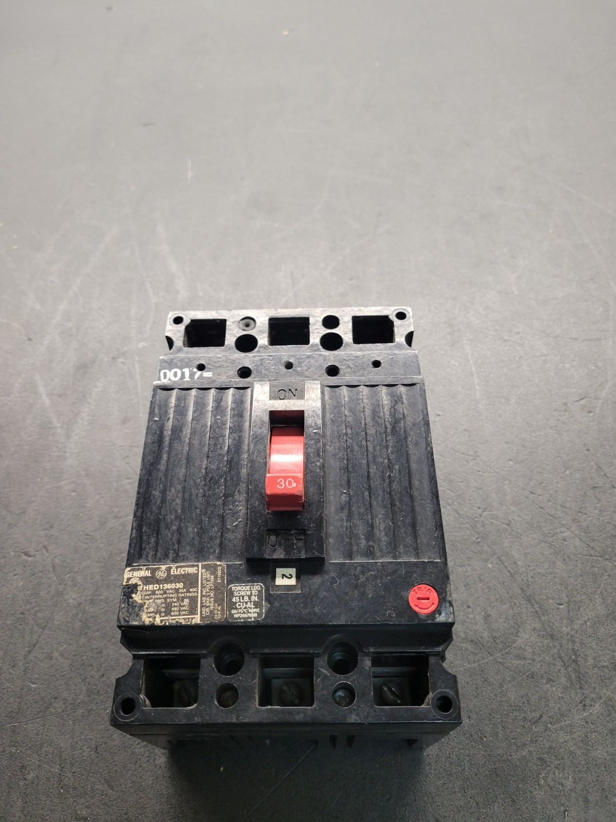 GE THED 136030 Breaker.