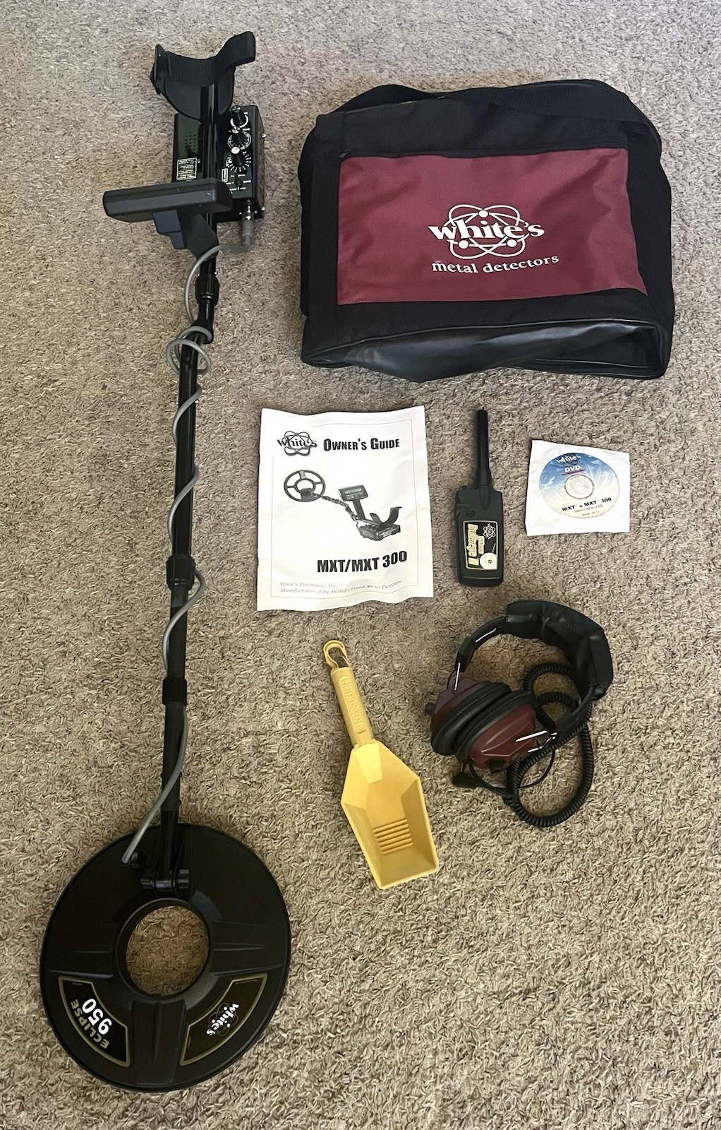 WHITE’S MXT Tracker E-Series Metal Detector + Extras – Excellent Condition!!