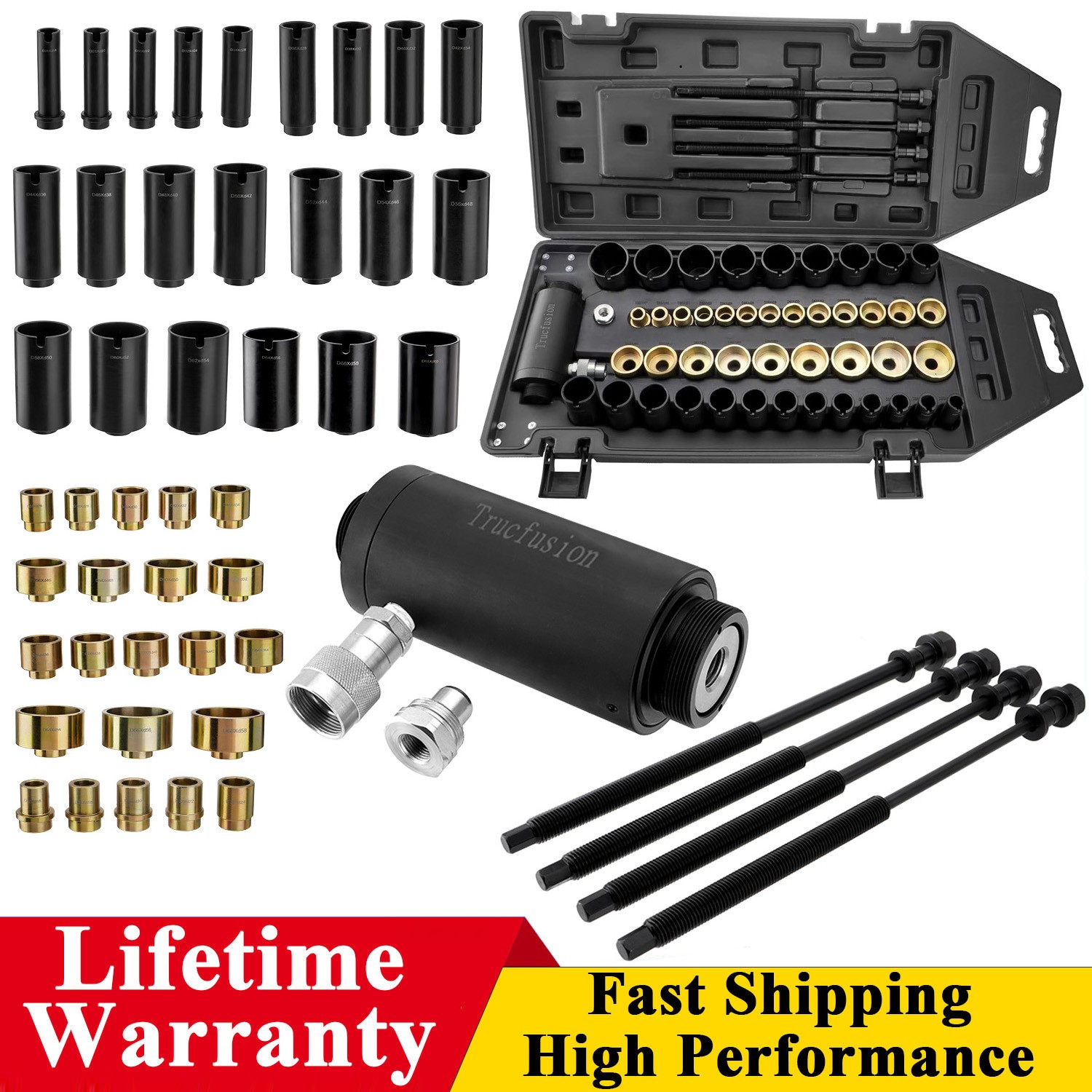 Hydraulic Bush Extractor Installer Set Universal Bushing Bearing Removal Install