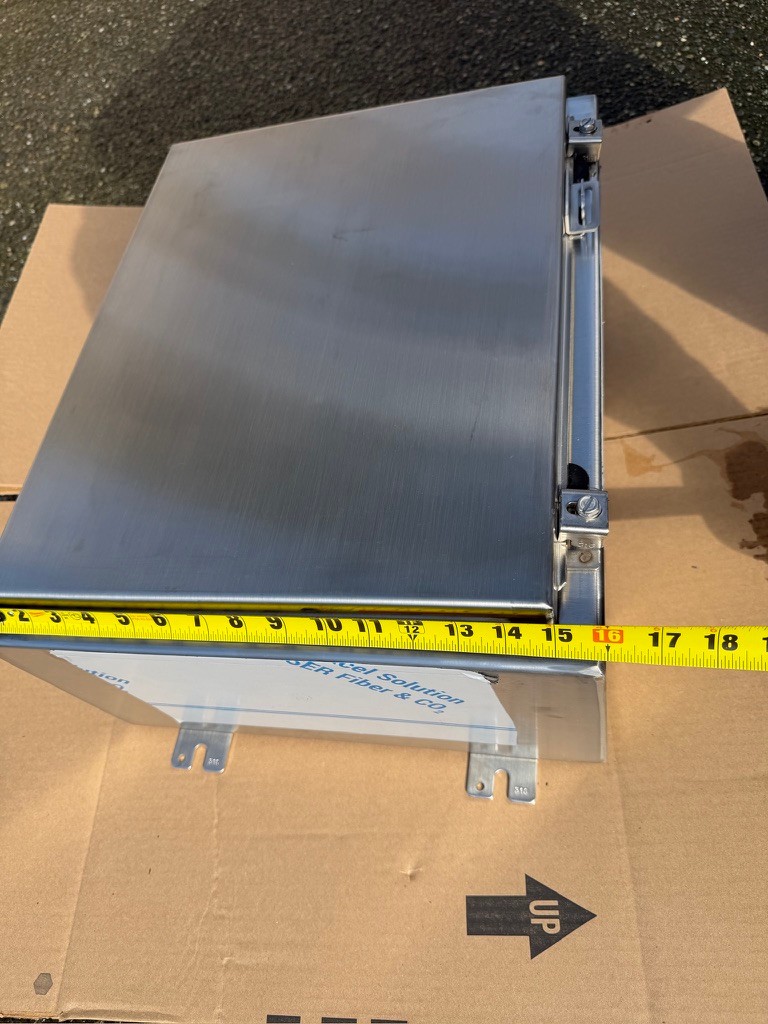 Hoffman nVent A24P16SS6 Stainless 316 Steel Wall-Mount Enclosure 21″x 13″x 6″NEW
