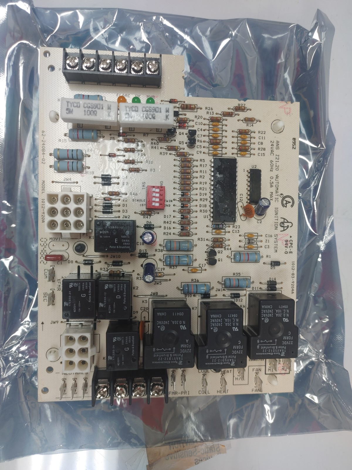Rheem Ruud 62-24084-02 Furnace Control Circuit Board 1012-920A