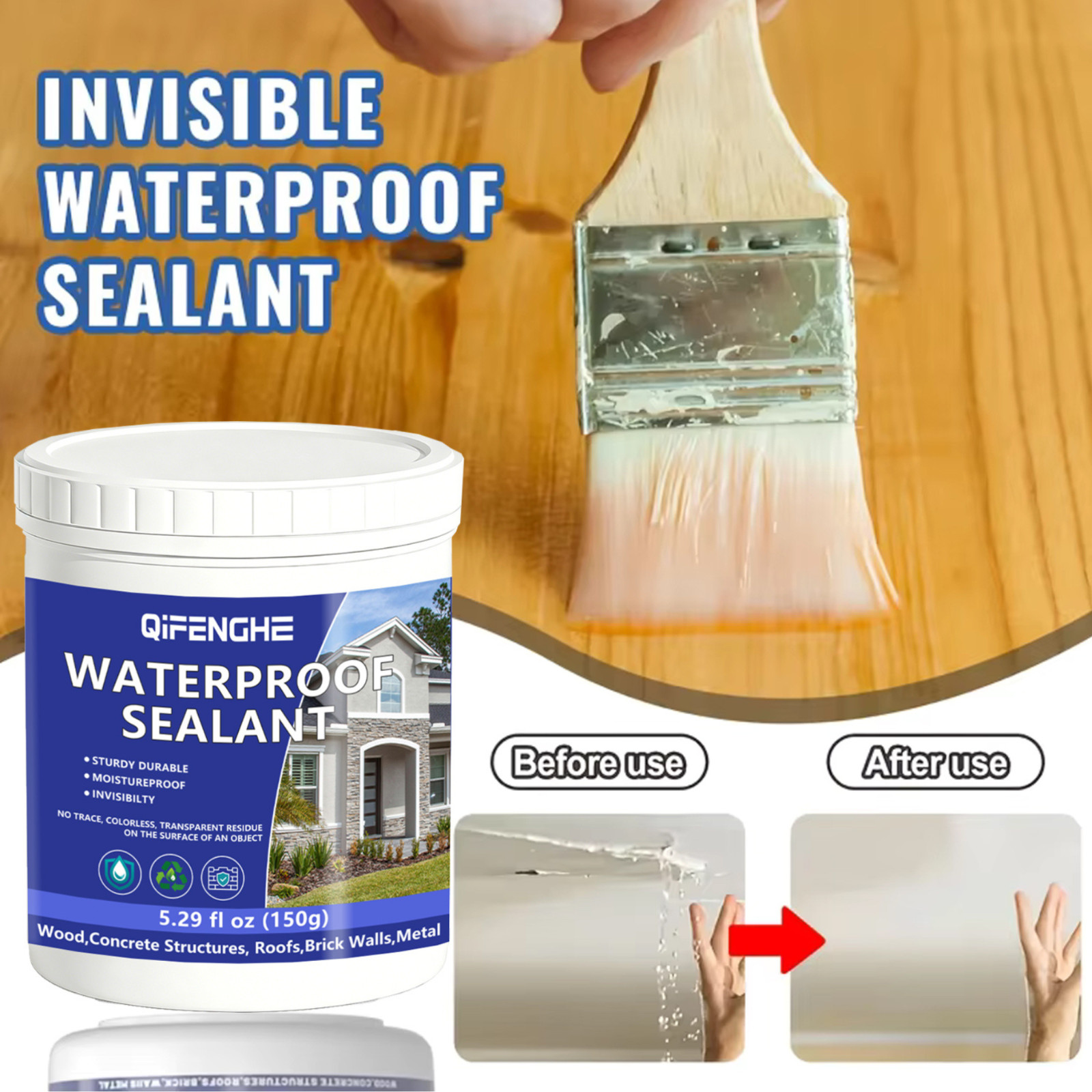 Super Invisible Transparent Waterproof Sealant ,Nano Leak Proof Coating ,Crystal