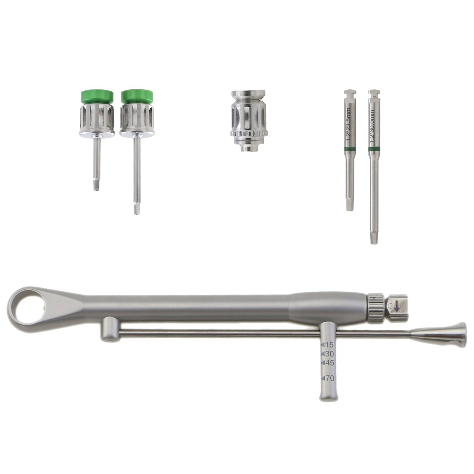 Dental Implant Driver 1.2 Hex Biomet 3i Manual Latch Adapter Hand Torque Wrench