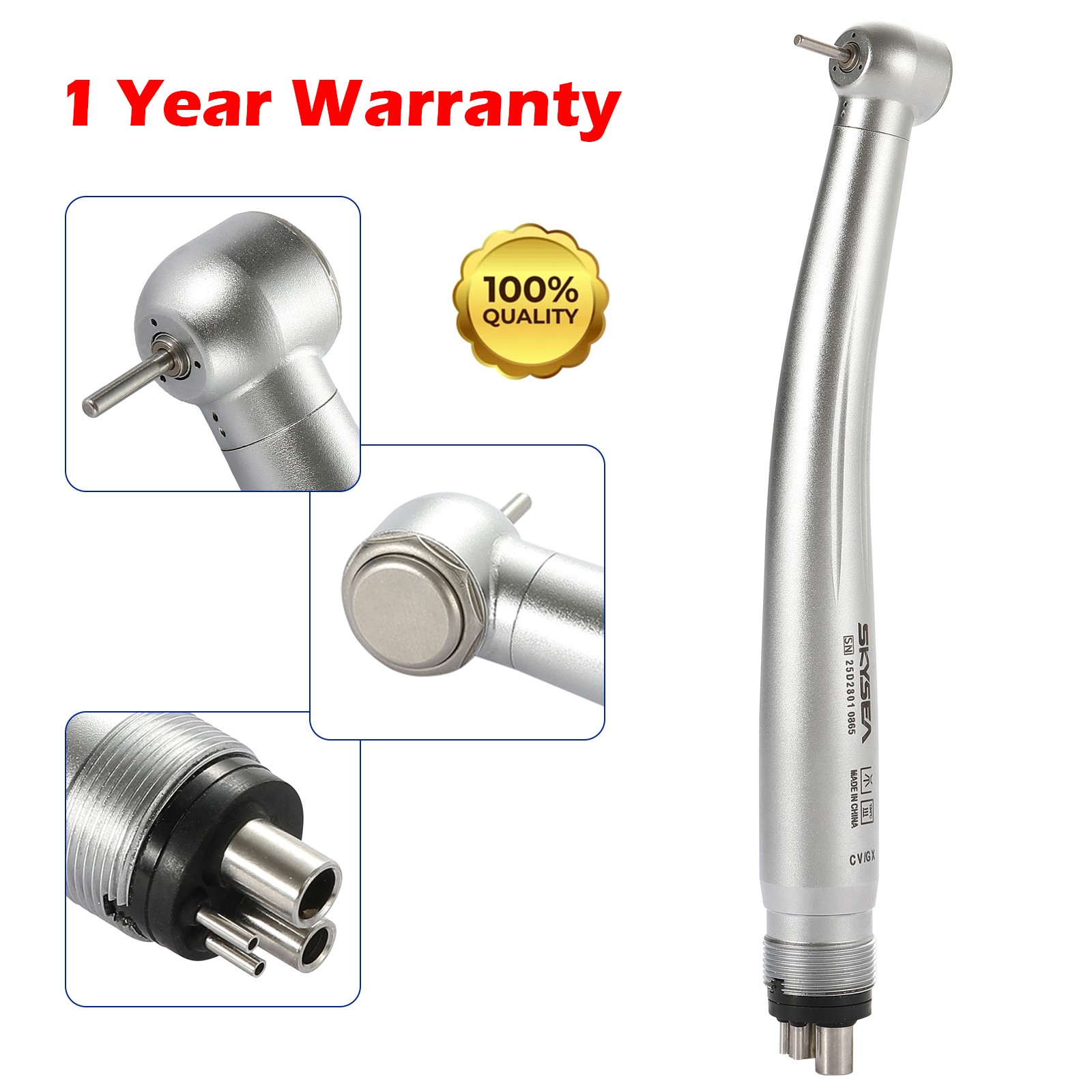 Dental High Speed Handpiece 4 Hole 2 Holes Push Button Turbine Y1BA4