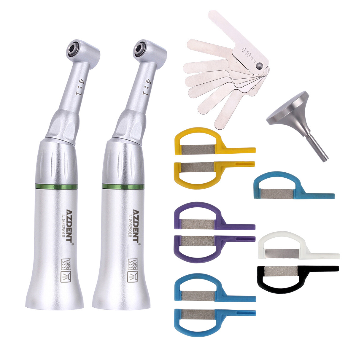 4:1 Enamel Reduction Dental Contra Angle IPR Handpiece Interproximal Strips Kit