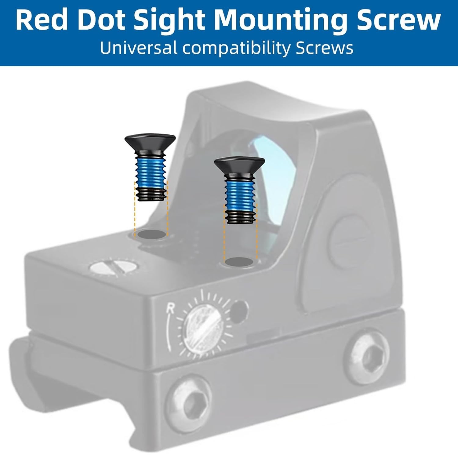 101Pcs Red Dot Sights Screws Kit – Alloy Steel Flat Head Screws for Optics Mo…