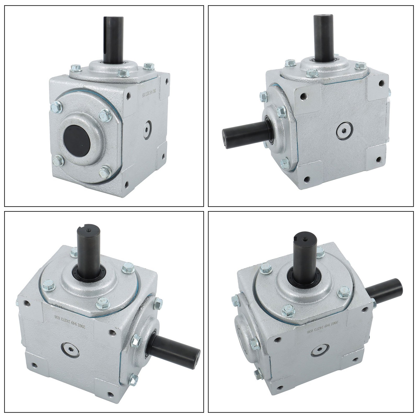 40 HP Right Angle Bevel Gearbox 19455-SR-KW-KW-GR for Heavy-Duty Machinery