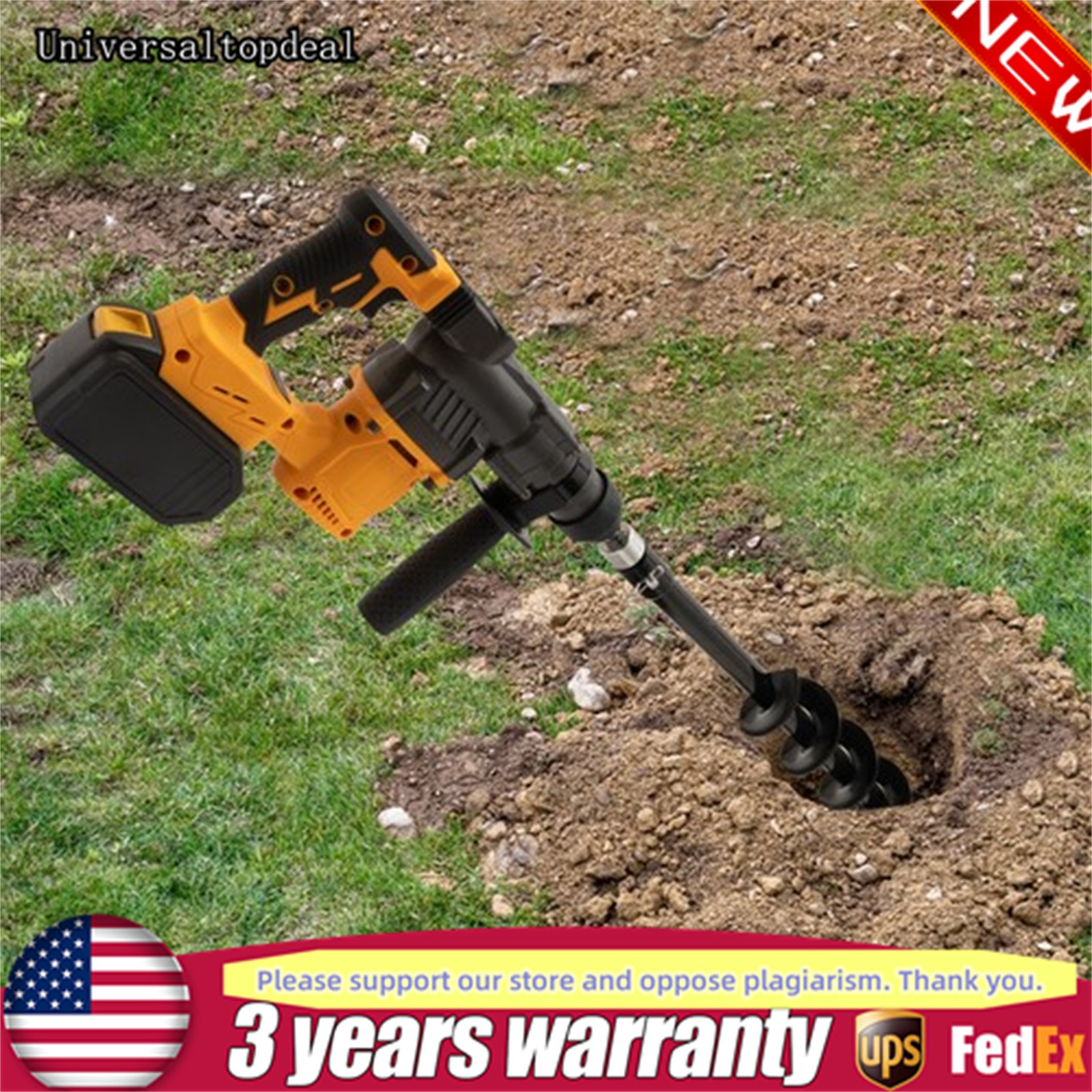 SDS-Plus Cordless Rotary Hammer Drill 1400r/min W/ Drill Bit Φ22mm/Φ13mm/Φ28mm