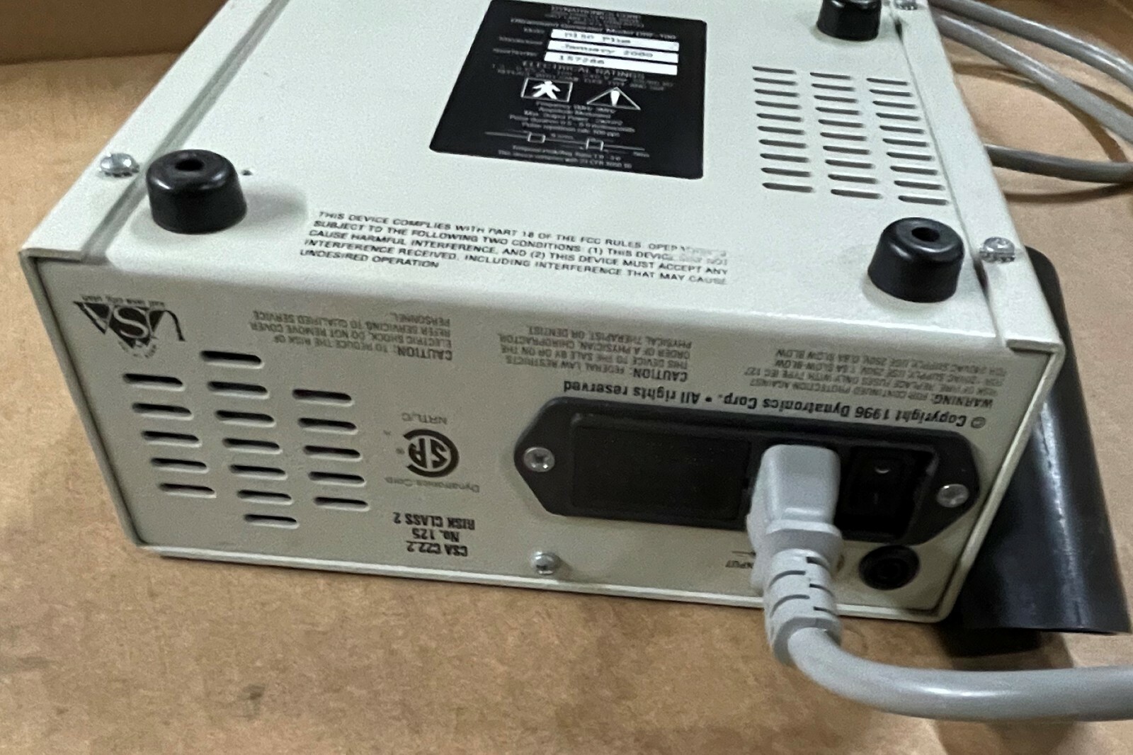 Dynatron Dynatronics 150 D150 Plus Ultrasound Generator DRF-100 Powers on (Lot C