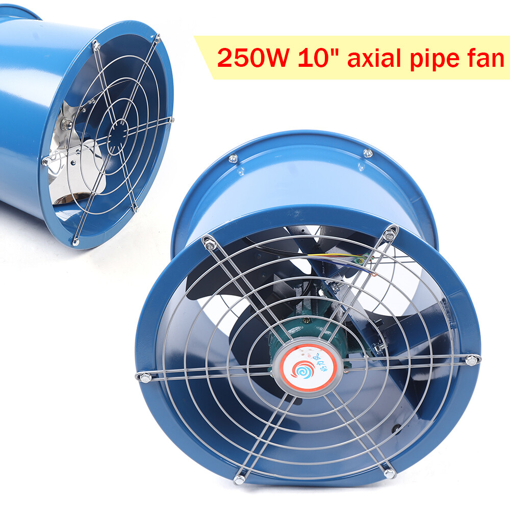 10inch Explosion-proof Axial Fan Cylinder Pipe Fan Warehouse Workshop 1400r/min