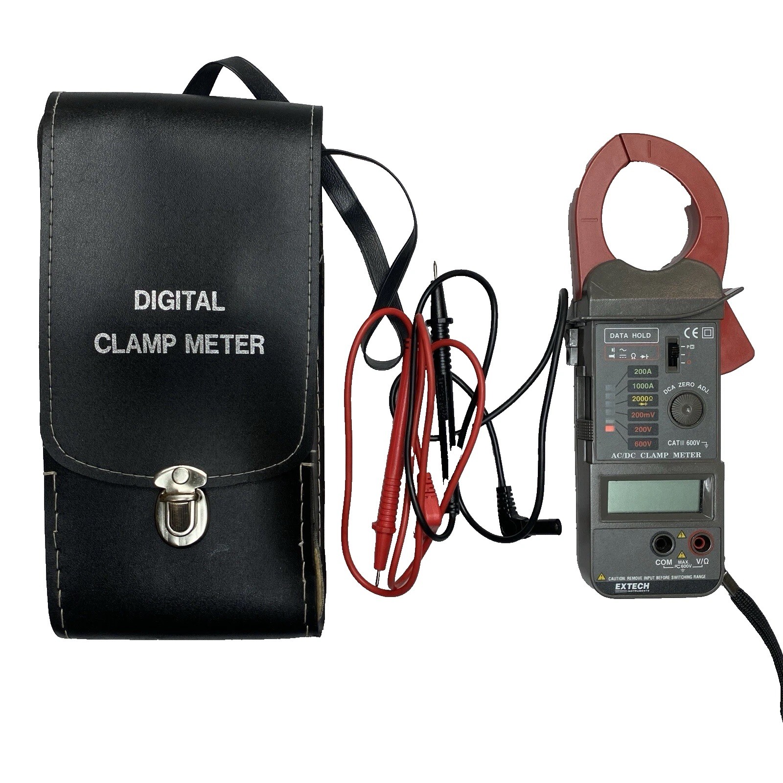 Extech Instruments Cat III DC Clamp Meter With Case No 30299 600V AC