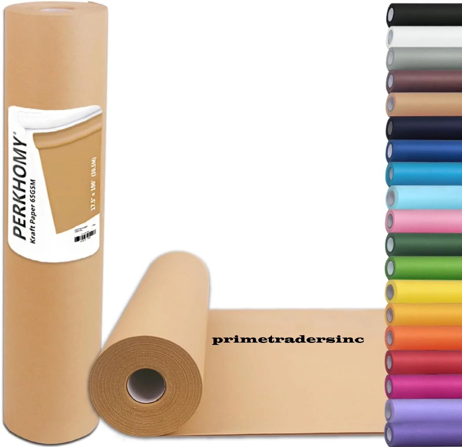 17.5″ x 1200» Brown Kraft Paper 70GSM 50LB Roll Packaging Shipping NEW*