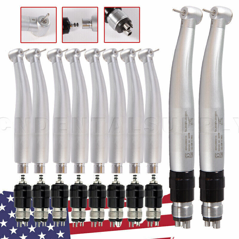 10*NSK Style Dental High Speed Turbine Handpiece with Quick Coupler Swivel 4Hole