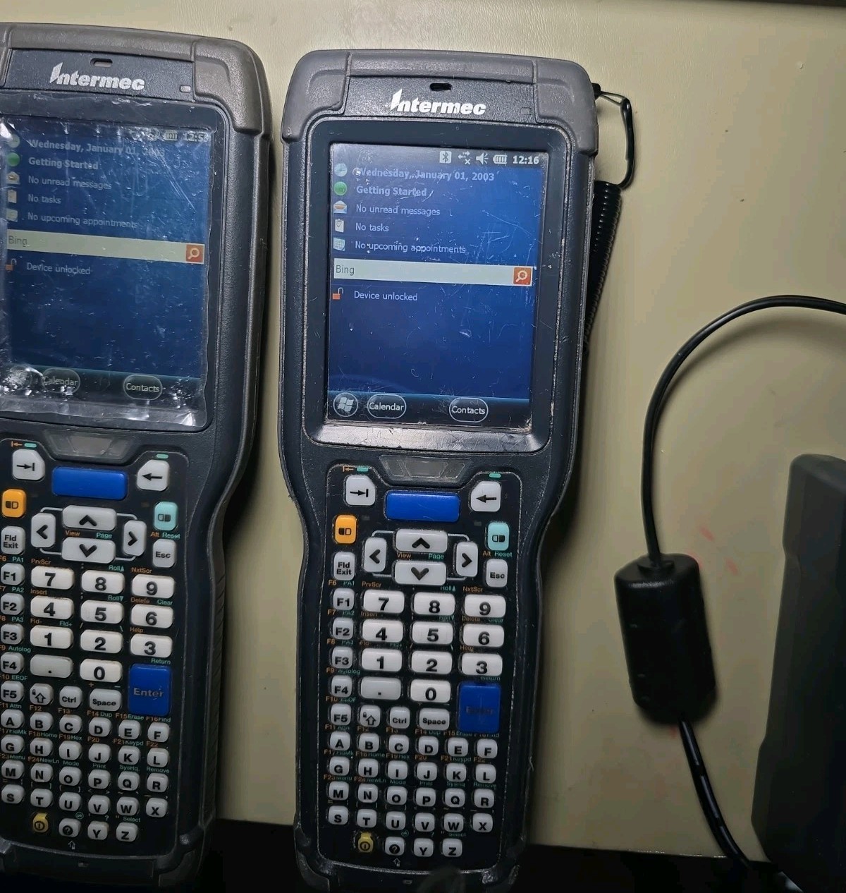 Honeywell Intermec 4X CK71 Barcode Scanners Charger & Batteries