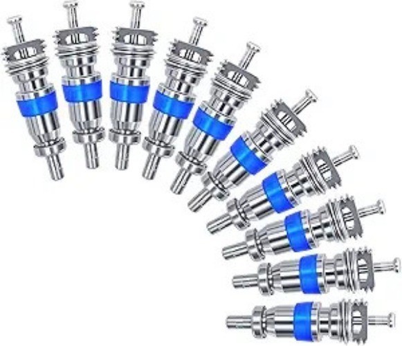 Schrader Valve Core for R32 R410A R22 Refrigerant, High Pressure Style: 50Pcs