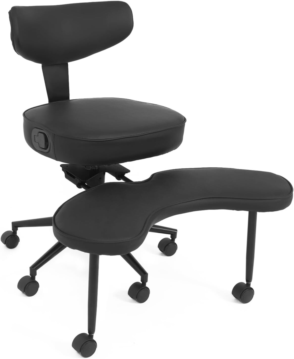 ELECWISH Criss Cross Legged Chair w/ Wheels Armless Swivel Office Desk Chair