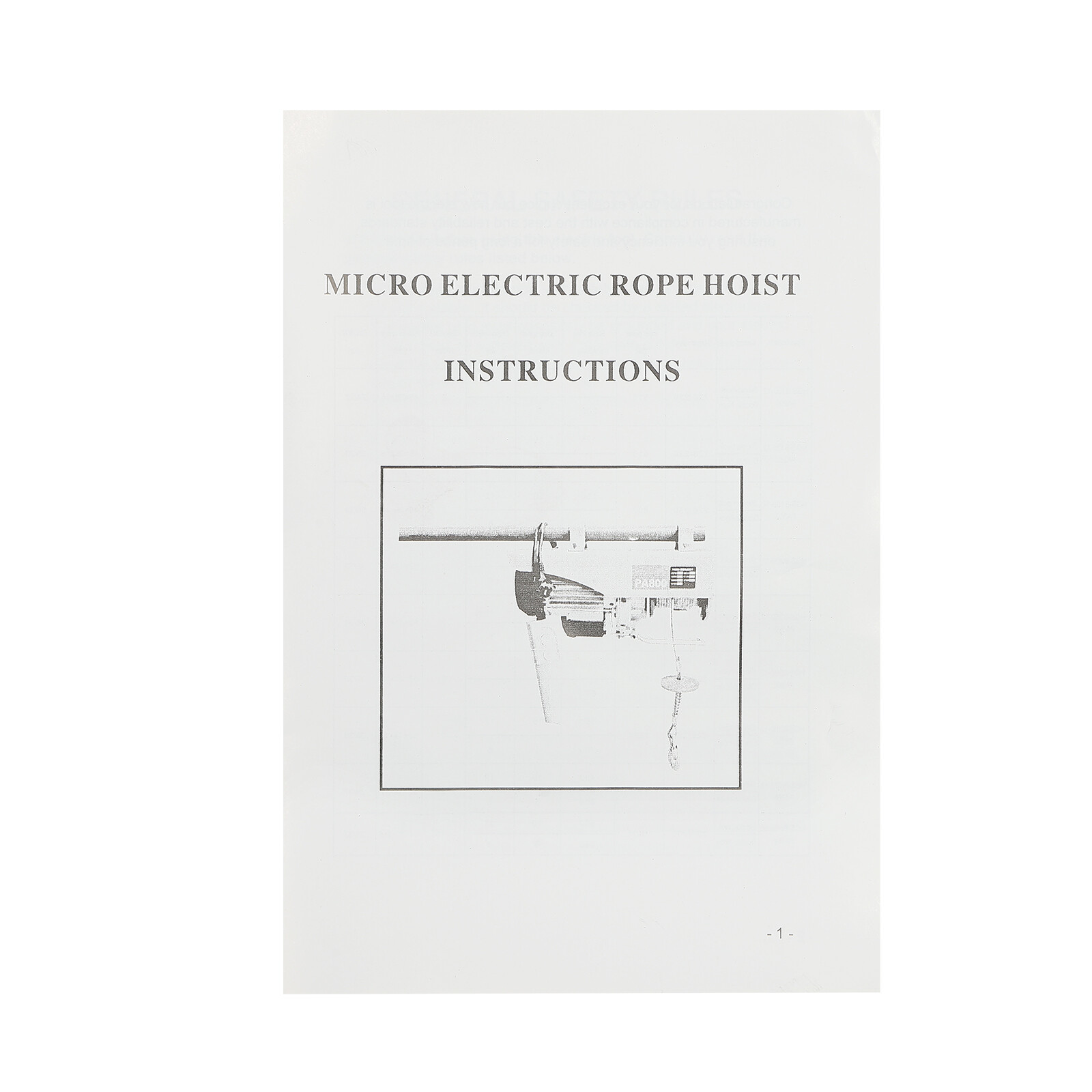 Electric Hoist 660LBS W/ Wireless Remote Control & Single/Double Slings Winch