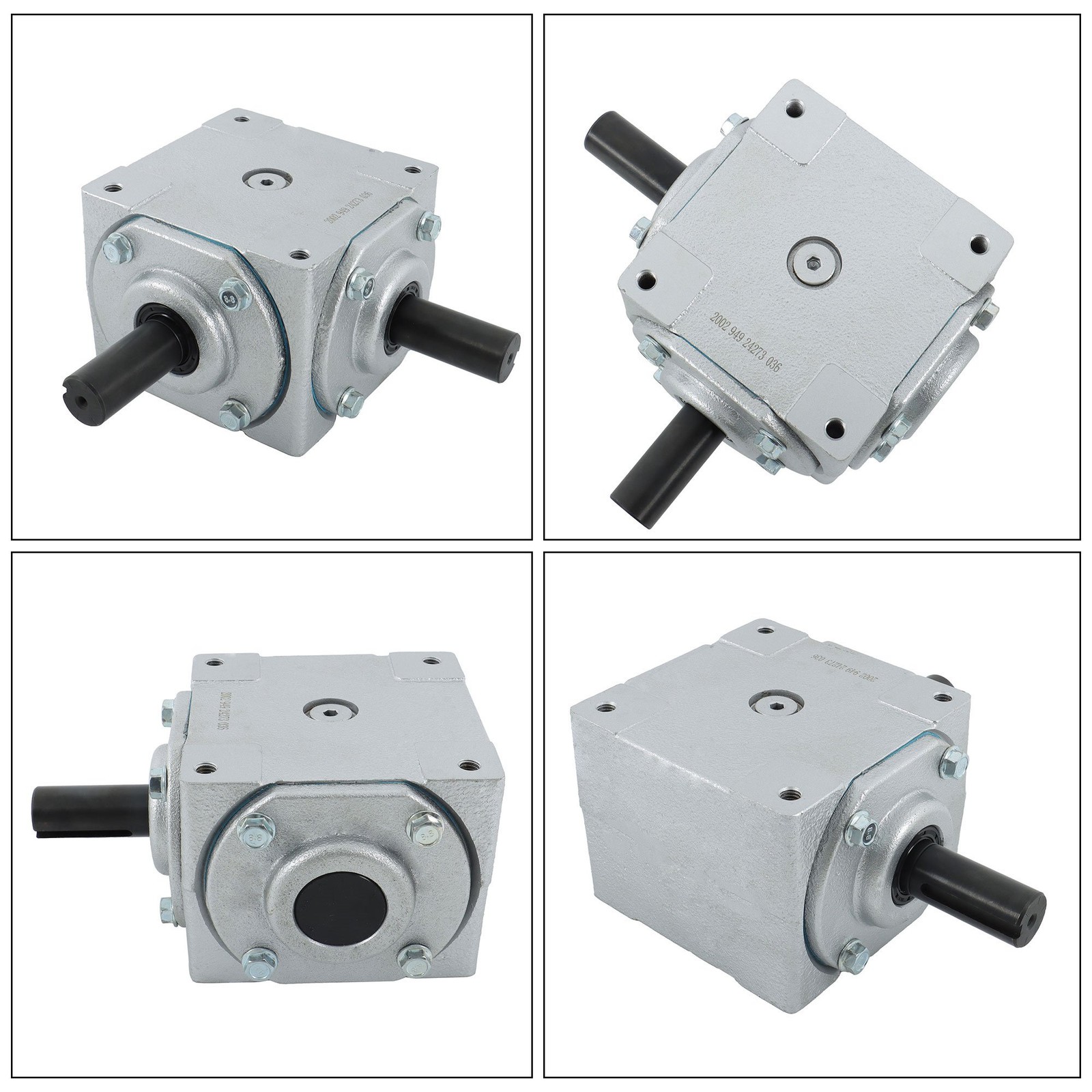 40 HP Right Angle Bevel Gearbox 19455-SR-KW-KW-GR for Heavy-Duty Machinery