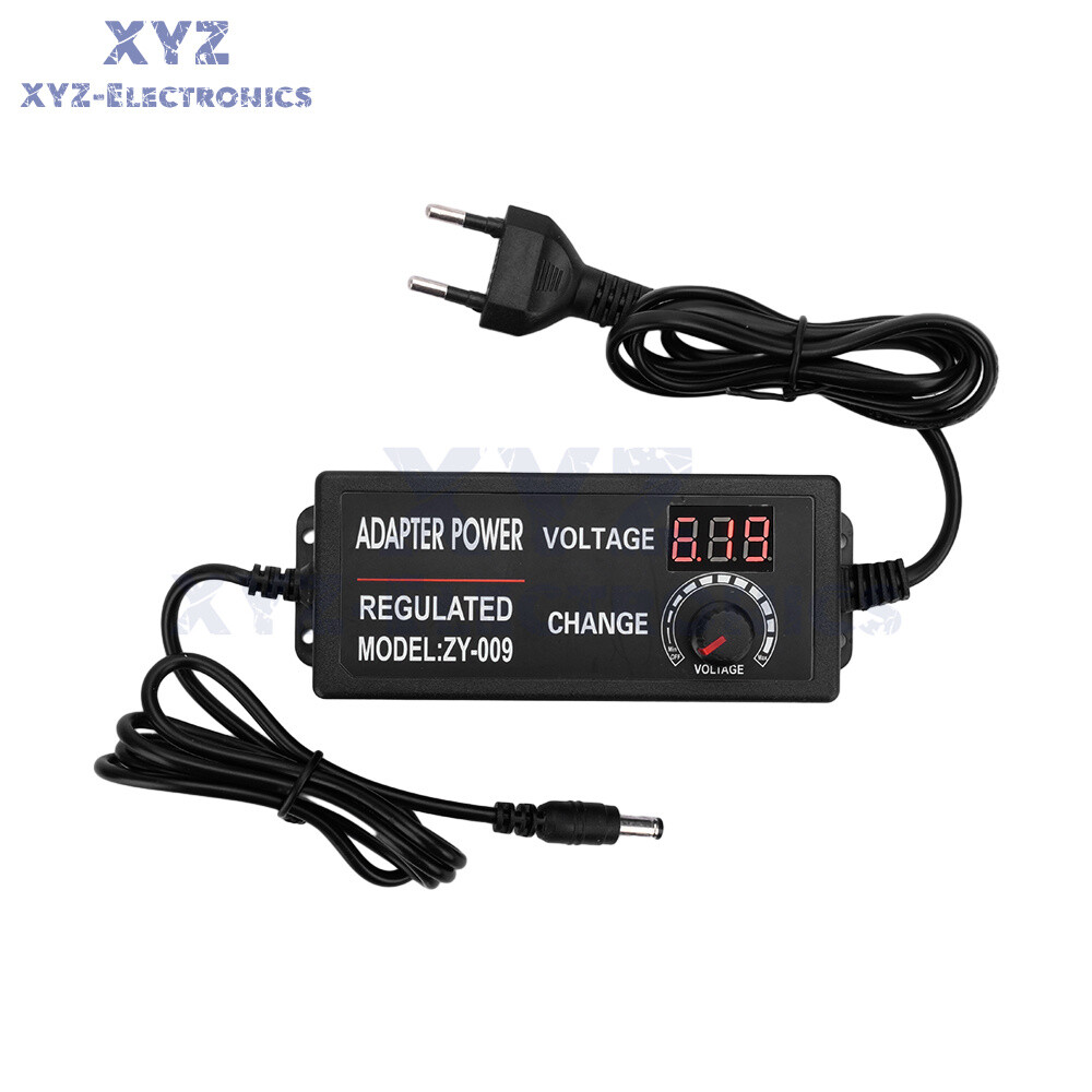 AC100-240V to DC3-24V 3A 5A Adjustable Voltage Power Adapter Switch Power Supply