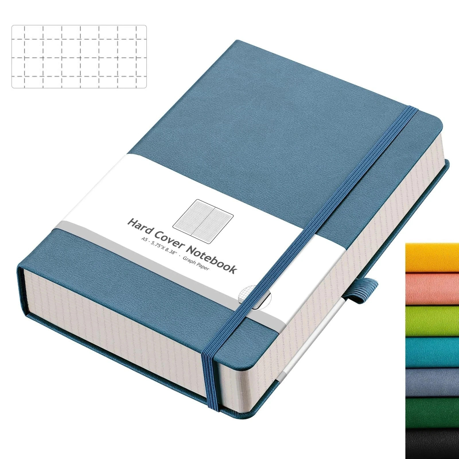 Graph Paper Notebook – 320 Pages Grid Notebook Thick Journal A5, 100gsm Thick