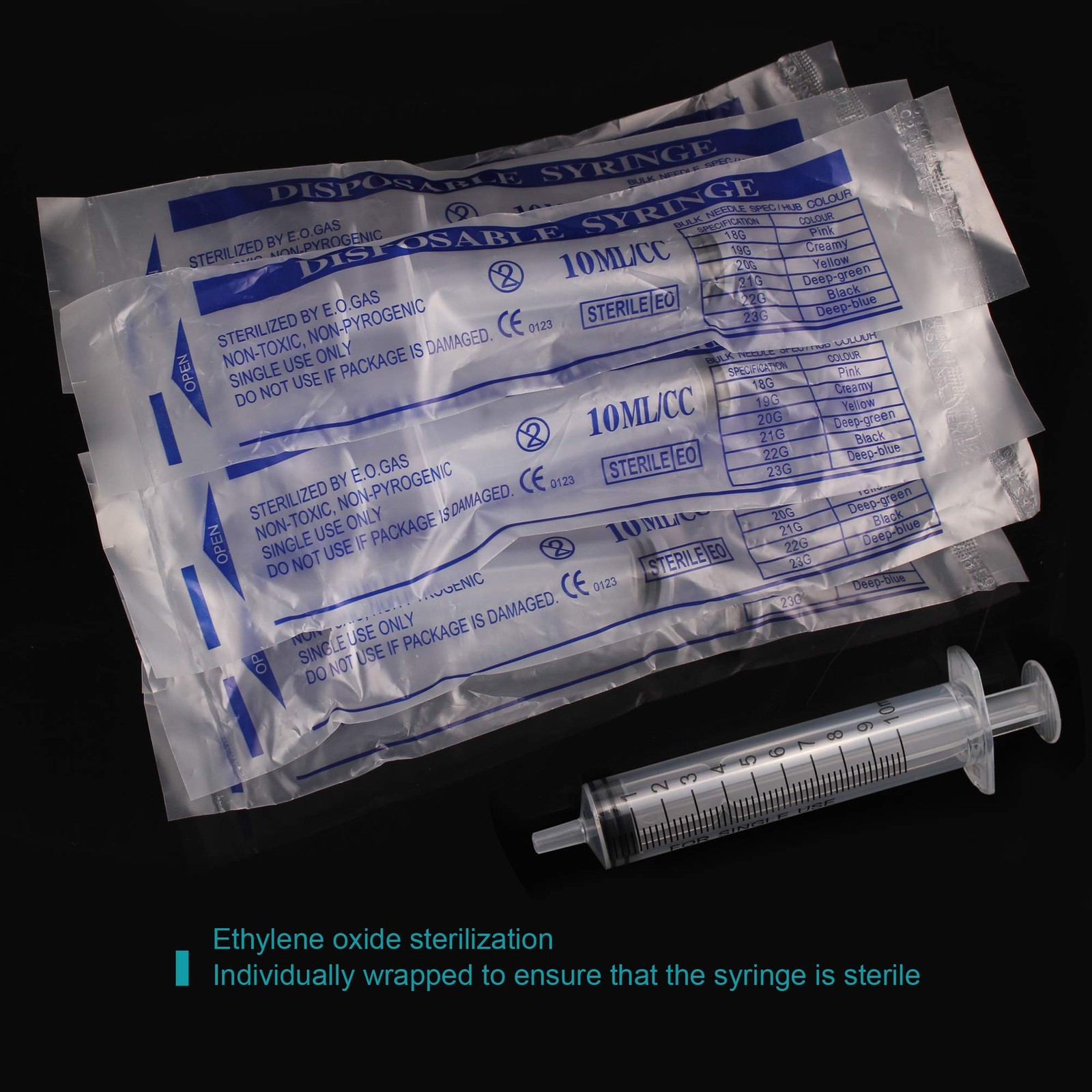 10ml Plastic Syringe Without Needle for Liquid – Measuring 10ml, transparent
