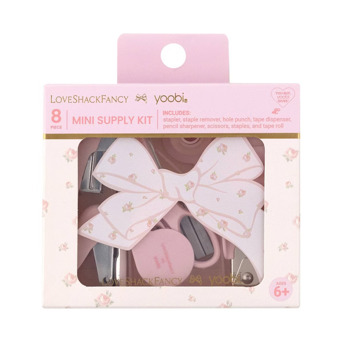 BUNDLE loveshackfancy x Target 7×9 planner(Coquette Bow) and 8pcs supply kit