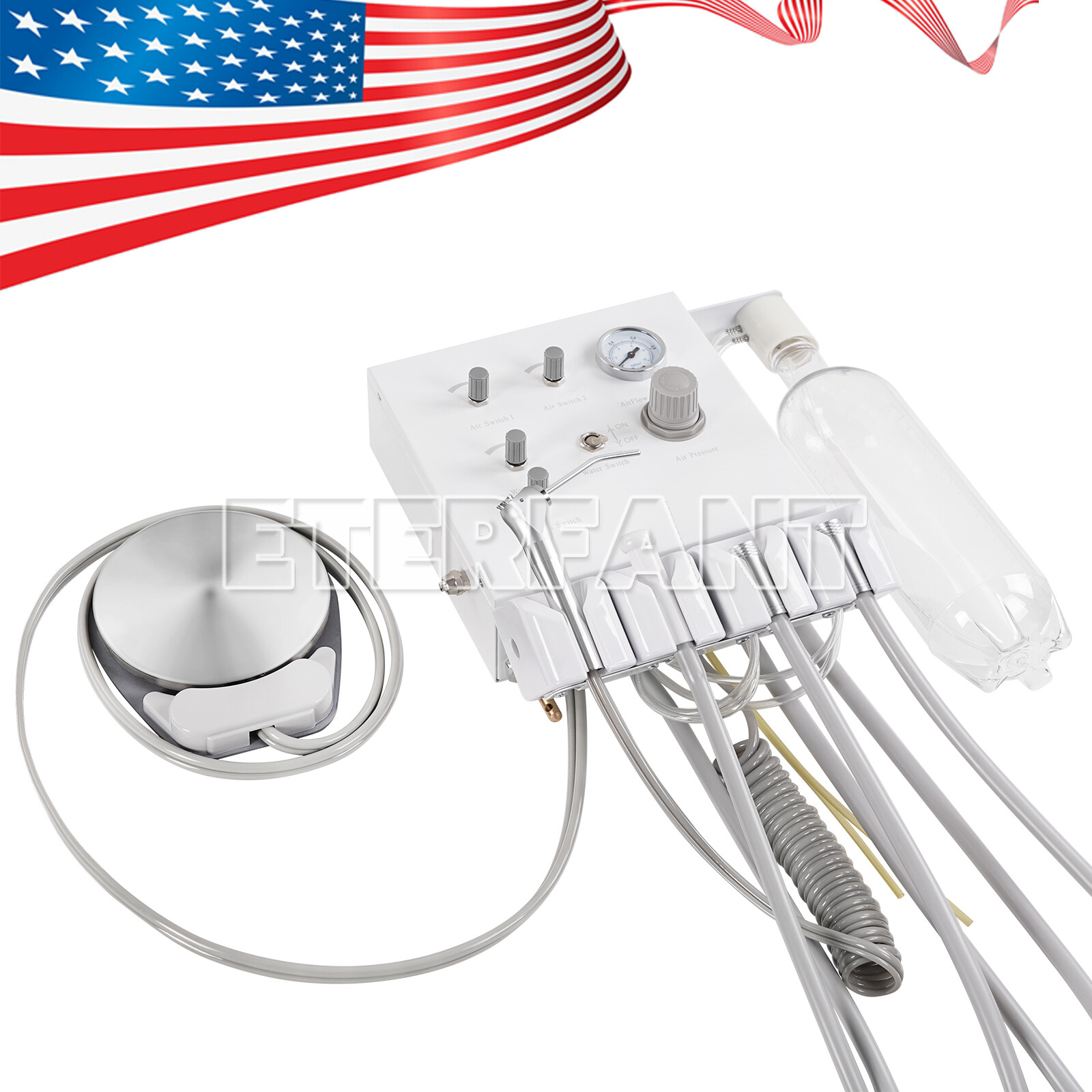 Dental Delivery Unit System Cart Treatment 4H/Wall Hanging Turbine Unit 4H US