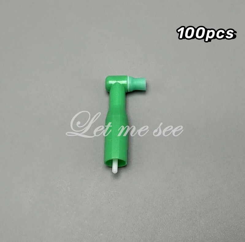100pcs Dental Disposable Prophy Cup Angles Soft Latex Free Angel 90° Cups Green