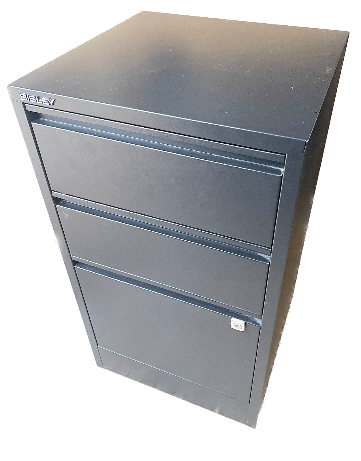 BISLEY 3 Drawer File Cabinet Metal Filing Home Office Steel No Key 29x16x16 NJ