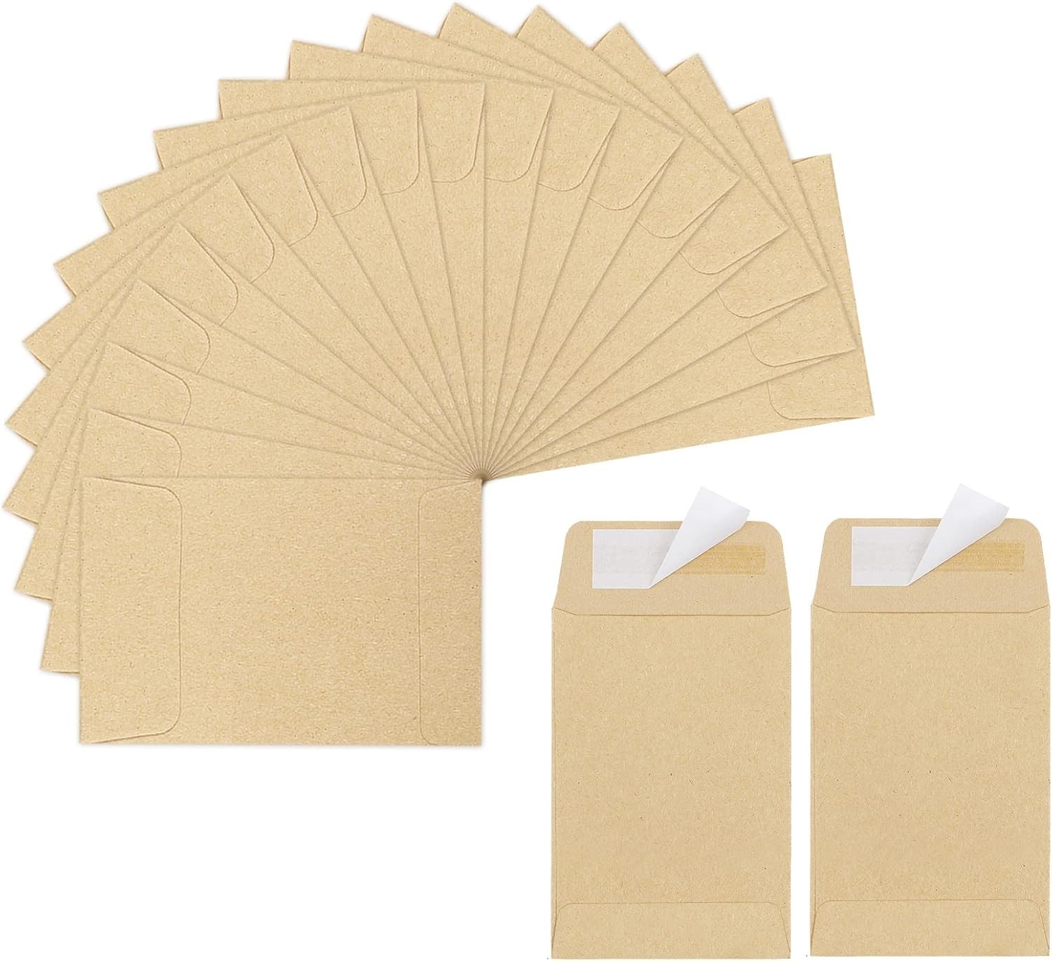 180pcs Small Seed Saving Envelopes Bulk 2.35 X 3.5 Empty Paper Packets for Coins