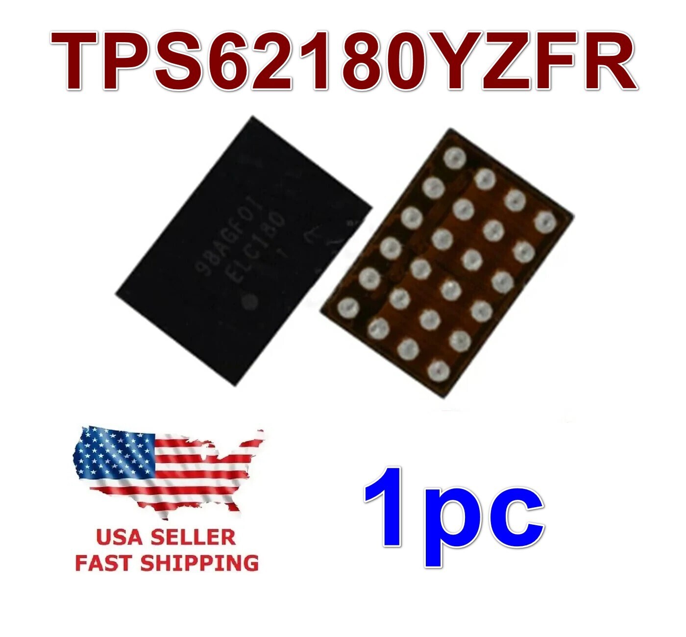1pc TPS62180YZFR TPS62180 TPS62180YZFT ELC180 IC Chip USA SELLER – FAST SHIPPING