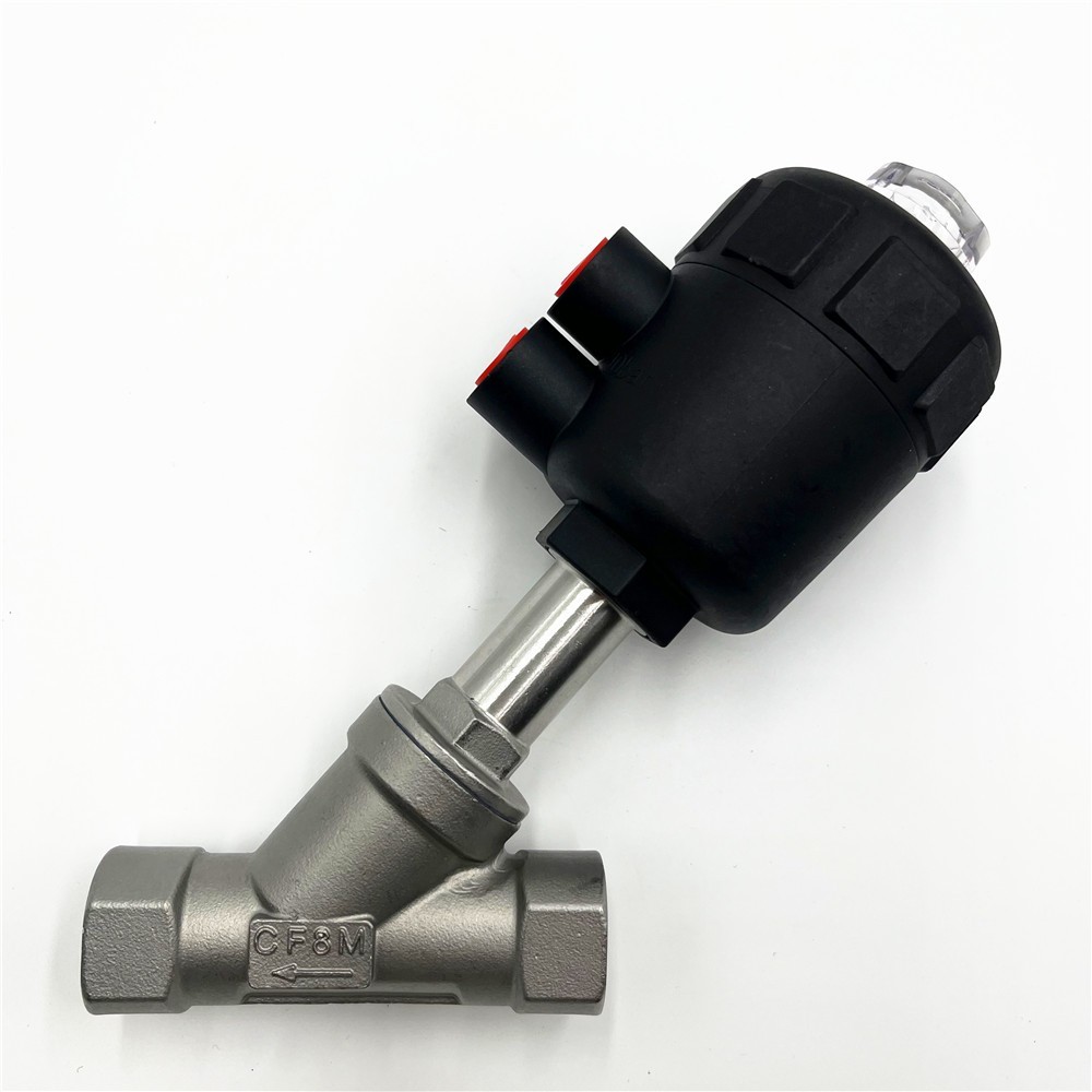 1/2″ NPT Single Acting Pneumatic Air Actuated Angle Seat Valve Normally Closed